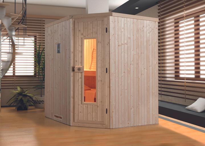 Produktbild Weka Holzbau Element-Ecksauna VARBERG 2 HT (Ohne Ofen)