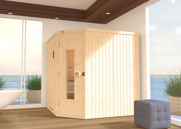 Produktbild Weka Holzbau Element-Ecksauna VARBERG 3 HT (Ohne Ofen)