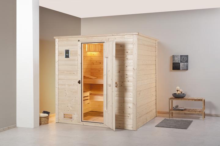 Actual product image Weka Holzbau BERGEN 1.8 HT solid wood sauna (Without oven)