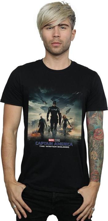 Produktbild Marvel Captain America The Winter Soldier Poster TShirt (XXL)