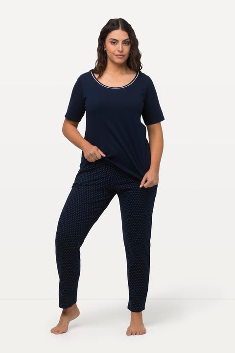 Produktbild Ulla Popken Pyjama, Zweiteiler, Punkte, Halbarm (50, 52)