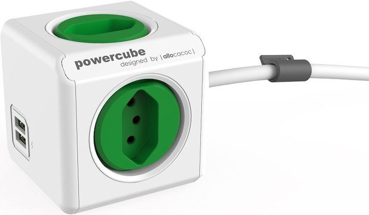 Produktbild Allocacoc PowerCube (4 x, Typ 13, USB-A, 1.50 m)
