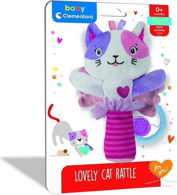 Image du produit Clementoni Bébé - hochet en peluche chat