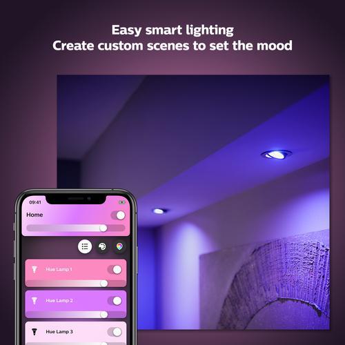 Produktbild Philips Hue White & Color Ambiance BT (GU10, 5.70 W, 350 lm, 2 x, G)