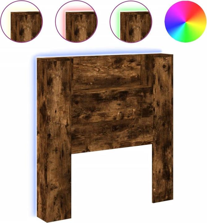 Produktbild vidaXL Kopfteil mit Ablagen (220 x 16.50 x 103.50 cm)