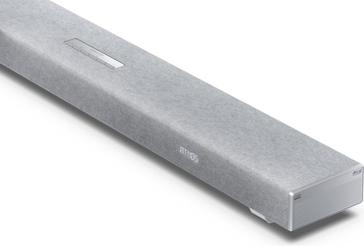 Actual product image Sharp Speakers HT-SBW53121(SL) Q 3.1.2 Dolby Atmos/ DTS:X Soundbar with Wireless Subwoofer, Silver | (182 W, 3.1.2 Channel)