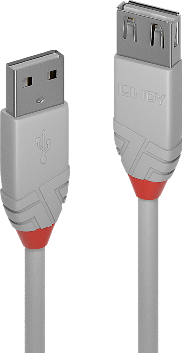 Actual product image Lindy USB A –  USB A (1 m, USB 2.0)