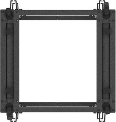 Produktbild Lanberg Open Rack 19 15HE 600x600-1100 verstellbar schwarz (15 HE, 19 Zoll Rack)