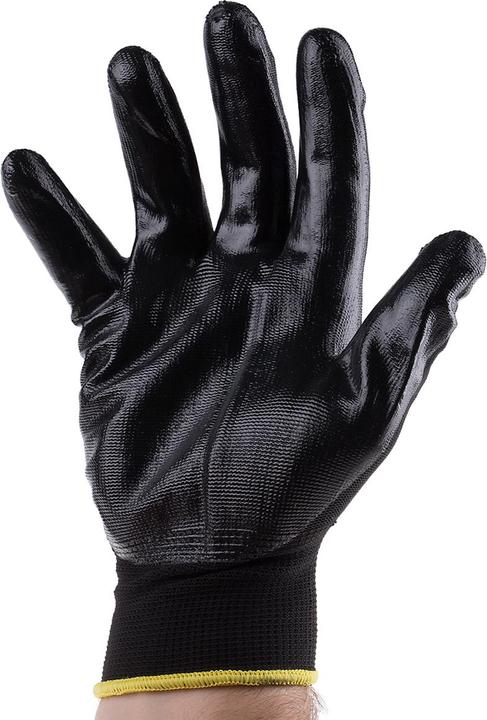 Produktbild RS PRO Black Nitrile coated polyester glove 10 (10, L)