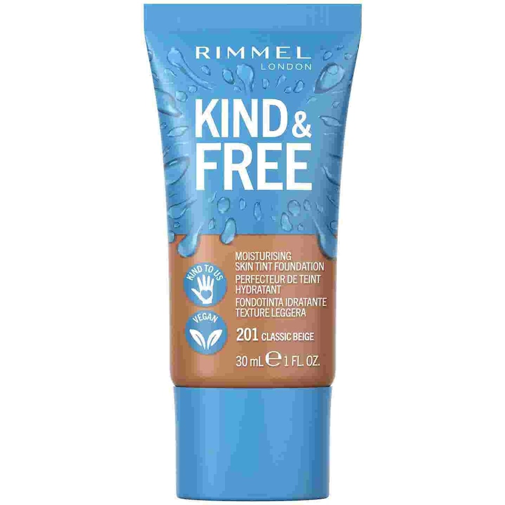 Rimmel London, Foundation, Kind & Free Moisturising Skin Tint Foundation (210 Golden Beige)