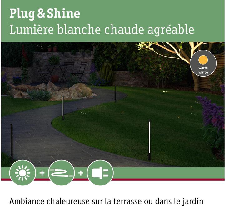 Image du produit Paulmann Plug & Shine Lightstick d'extérieur (180 lm, IP44)