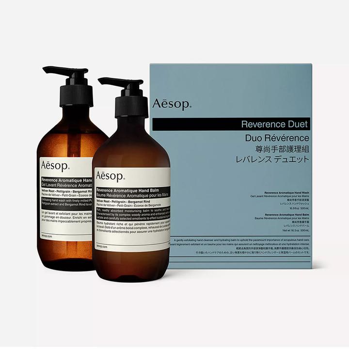 Immagine prodotto Aesop Duetto aromatico ammorbidente per la pelle con note legnose (Sapone liquido, 50 ml)