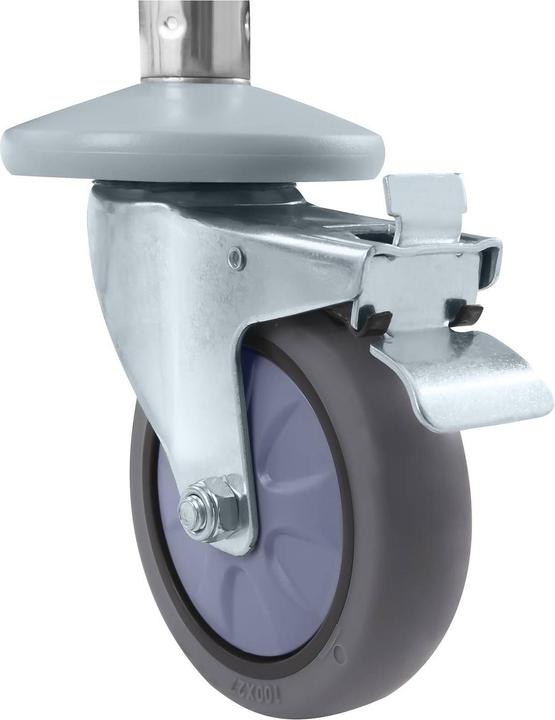 Image du produit Royal Catering Chariot de service en acier - 3 plateaux - 150 kg max. - 2 freins