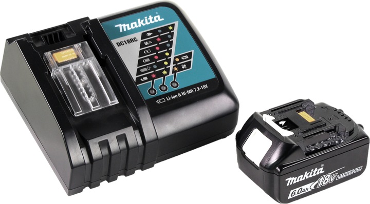 Actual product image Makita DHP 482 RG1W Battery impact drill 18 V 62 Nm + 1x battery 6.0 Ah + charger (Rechargeable battery operated)