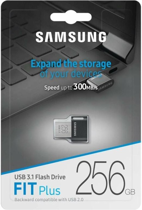 Actual product image Samsung Fit Plus (256 GB, USB-A, USB 3.1)