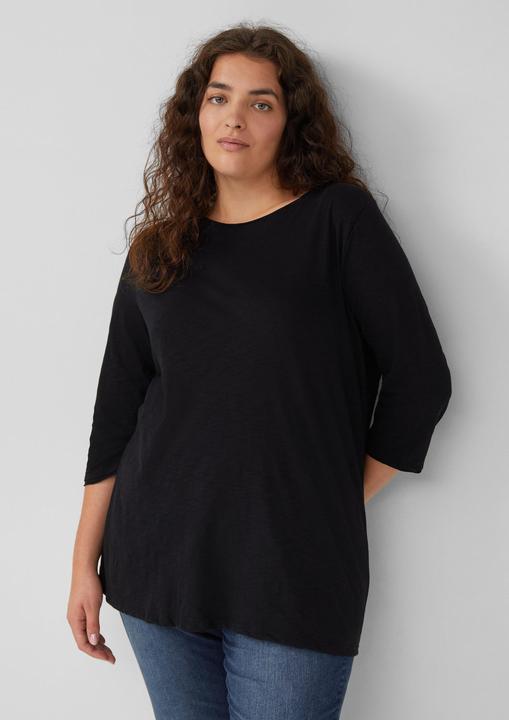 Actual product image S.Oliver T-Shirt Shirt mit Flammgarnstruktur und 3/4-Ärmeln (52)