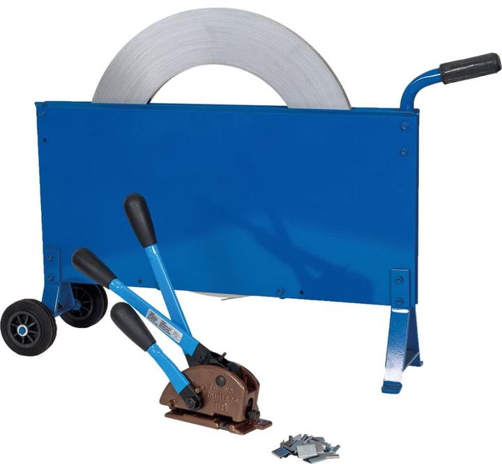 Produktbild Banholzer & Wenz Stahlband-Umreifungsset fahrbar, 16mm (1000 Stk.)