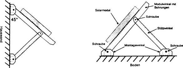 Actual product image Maurelma Support solar module holder set 70cm (0.98 kg)