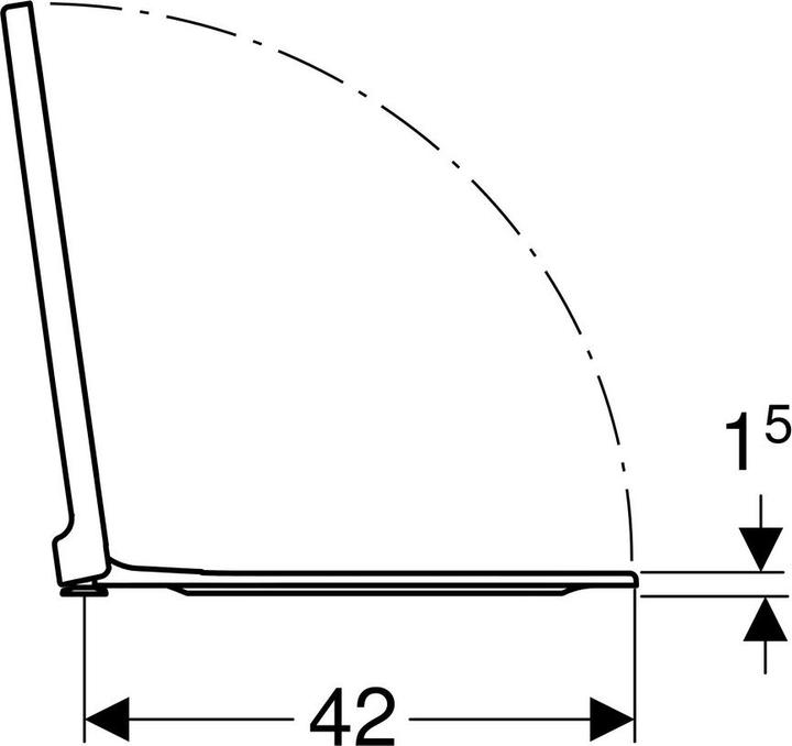 Image du produit Geberit Siège WC XENO² blanc avec mécanisme d'abaissement automatique, Quick-Release