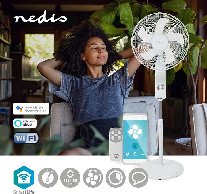 Actual product image Nedis SmartLife Fan | Wi-Fi | 400 mm | Adjustable