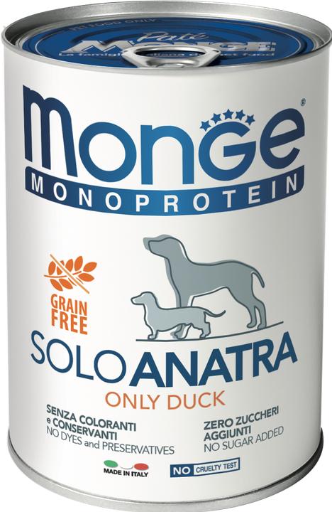 Actual product image Monge Monoprotein SOLO Dog, duck (Adult, 1 pcs., 400 g)