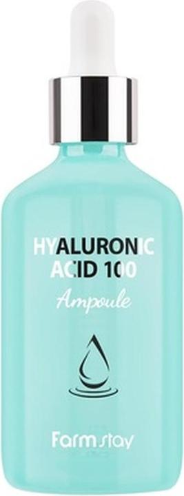 Farm Stay New Hyaluronic Acid 100 Ampoule Intense Skin Hydration Korean Skincare (100 ml)