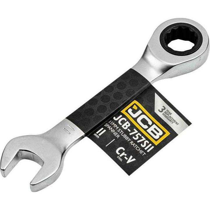 JCB, Schraubenschlüssel, Kurzer Ratschen-Ringschlüssel 11 mm