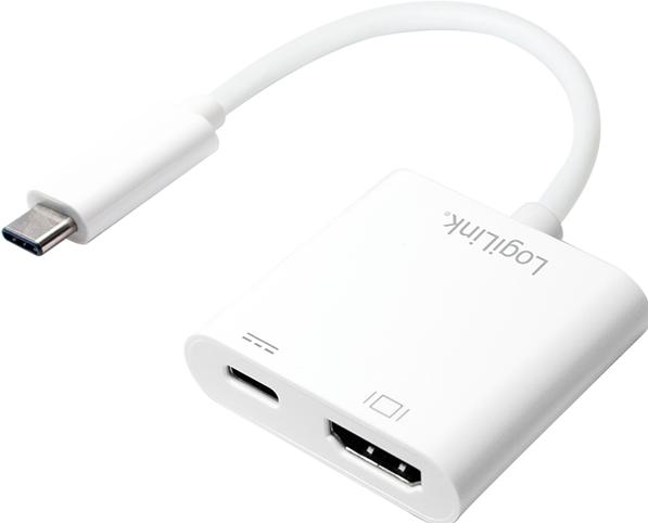 Produktbild LogiLink USB Typ-C zu (HDMI, USB Typ-C, 4.25 cm)