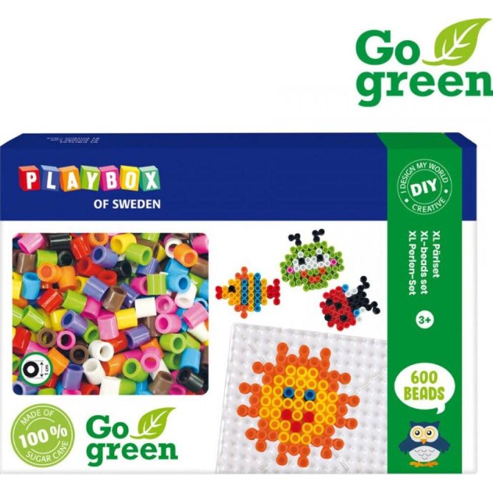 Playbox Bügelperlenset Go grün XL 600St.