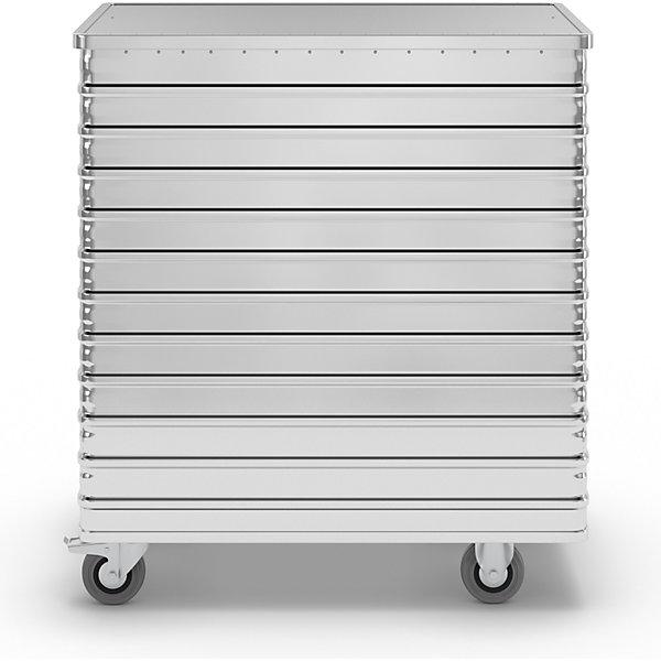 Produktbild Gmöhling Alu-Kastenwagen, abklappbare Seitenwand (300 kg)