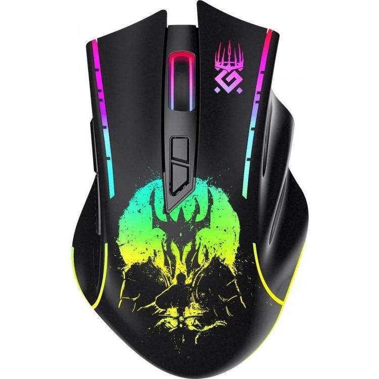 Defender Nero Mysz Bezprzewodowa Kronos Gm-695 Rf 1600Dpi 7P 52695 (Senza Fili), Mouse,