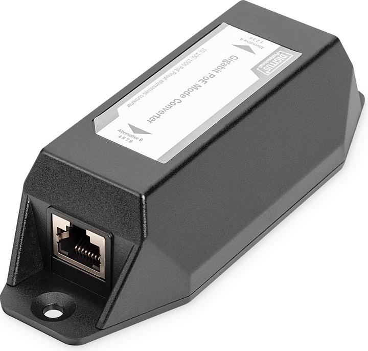 Actual product image Digitus Gigabit PoE Mode Converter converts PoE Mode A to PoE Mode B 1 x PoE Input 1 x PoE Output