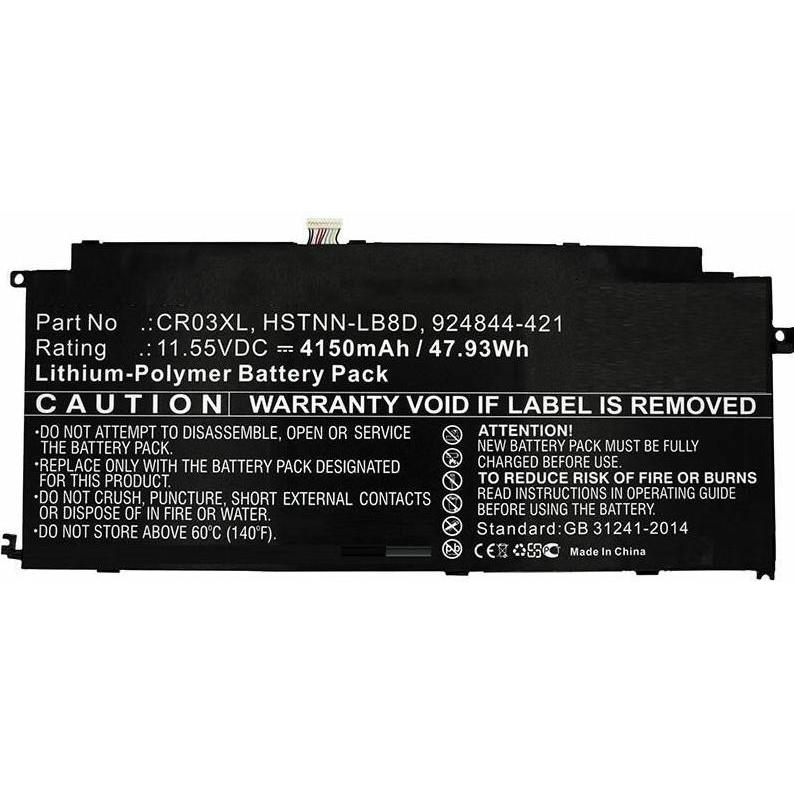 CoreParts Laptop Battery for HP (4150 mAh), Notebook Akku, Schwarz