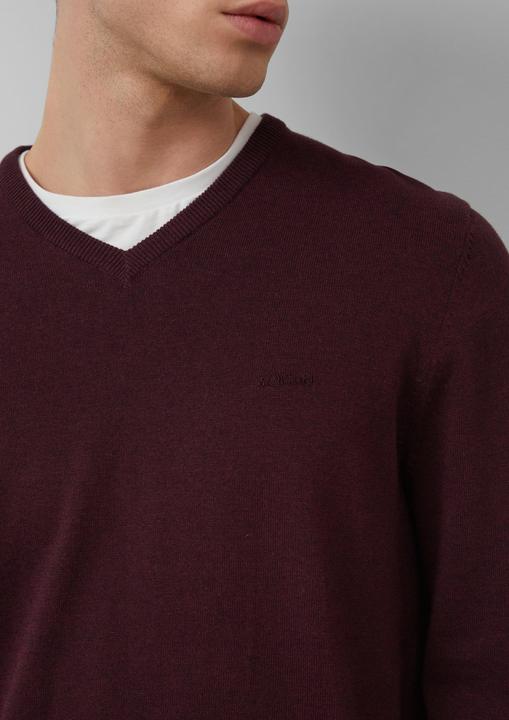Produktbild s.Oliver Strickpullover Strickpullover mit Logo-Stickerei (M)