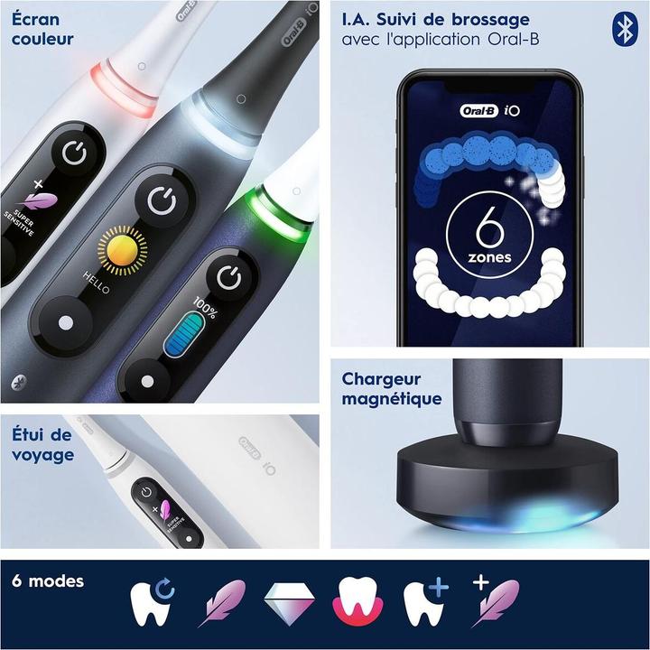 Produktbild Oral-B iO Series 8n Zwart met extra opzetborstel (Oszillierende Zahnbürste)