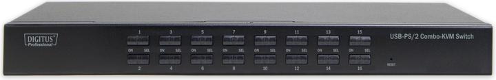 Immagine prodotto Digitus Switch KVM combinato a 16 vie 1 utente 16 PC Slot per modulo IP