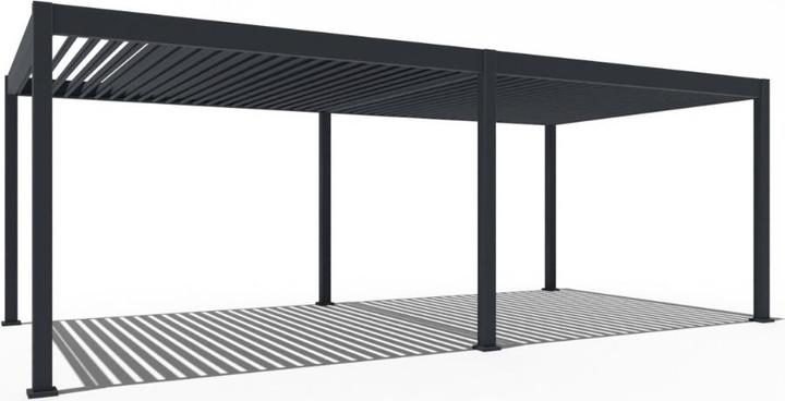 Weide Pergola elettrica 3,6x7,2m antracite con LED (720 cm, 360 cm)