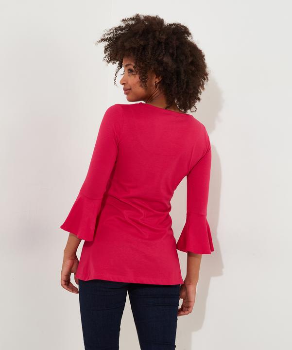 Actual product image Joe Browns Pleated Button Fluted Sleeve Tunic (34)