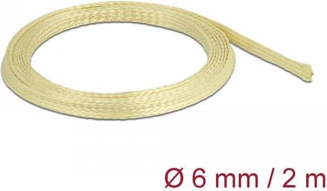 Produktbild Delock Geflechtschlauch aus Aramid Fasern 2 m x 6 mm (Kabelschlauch, 200 cm)