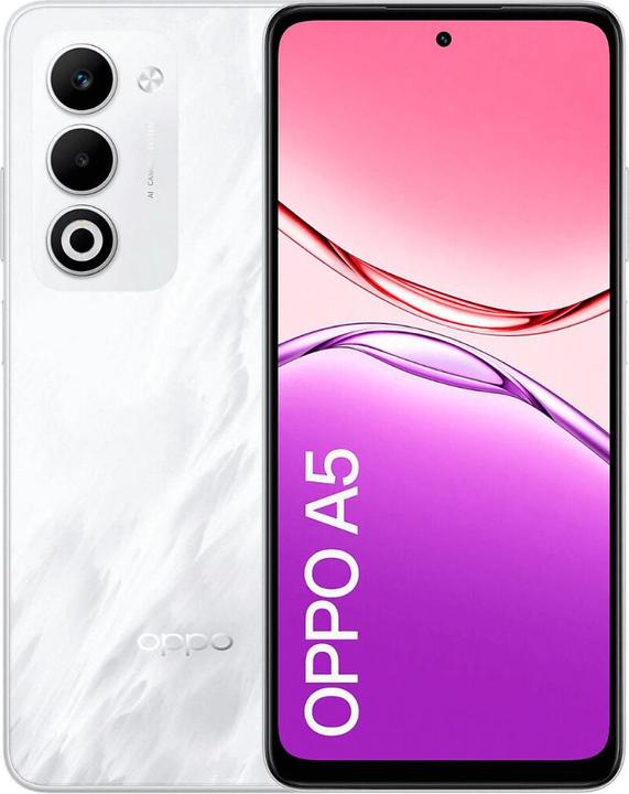 Produktbild OPPO A5 (128 GB, Mist White, 6.67", Dual SIM, 4G)