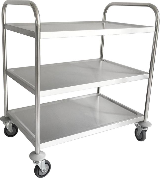 Carrello Portattrezzi STIER 3 Ripiani 150kg - Tavolo Mobile Per Officina, Cucina E Ufficio Con Ruote Piroettanti E Freni