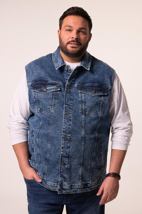 Actual product image Men+ Jeansweste, Knopfleiste (5XL)