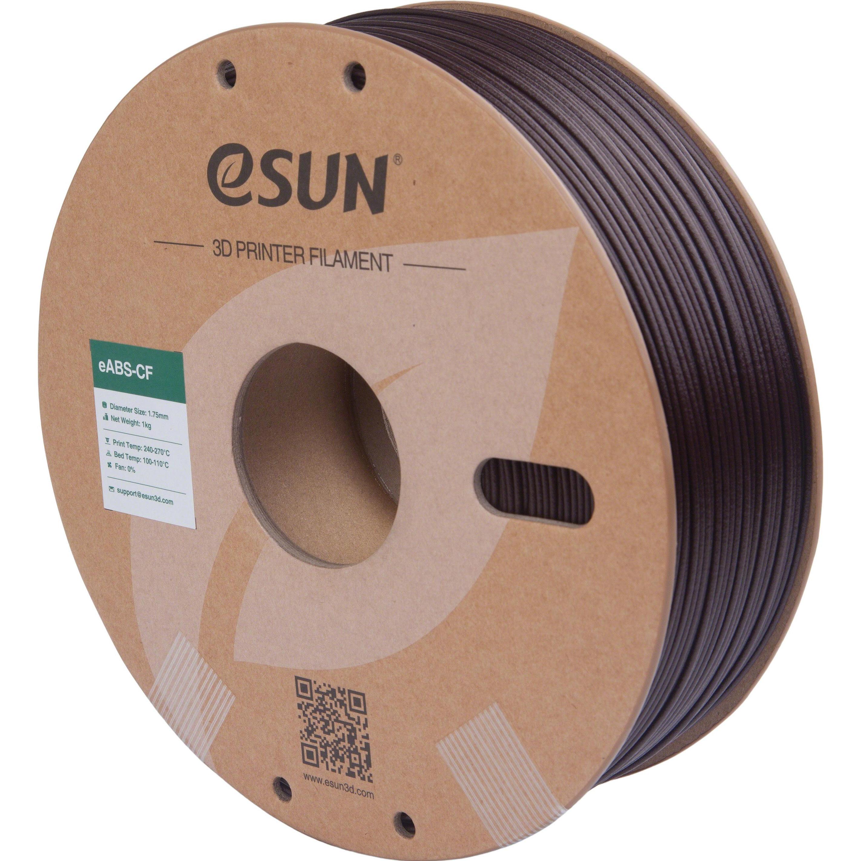 eSUN EABS-CF 1,75mm DARK RED 1kg (ABS, 1.75 mm, 1000 g, Rot), 3D Filament, Rot