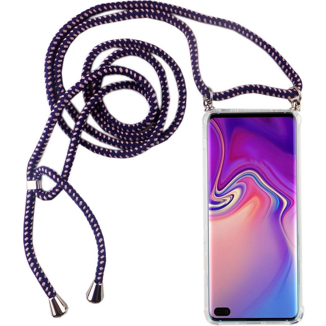 König Design Handyhülle für Samsung Galaxy S10 Schutzcase Backcover Bumper Etuis Transparent, Handykette, Transparent