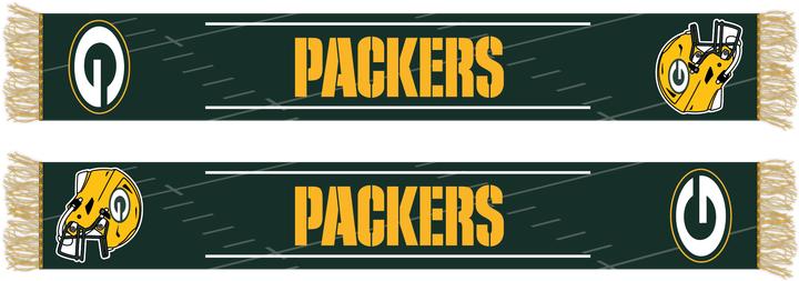 Great Branding Green Bay Packers HD Knitted Jaquard Scarf