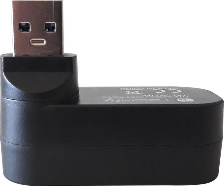 Actual product image Techly Mini Rotating Hub with 3 USB 3.0 (USB-A, 3 ports)