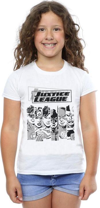 Immagine prodotto Justice League Stripes Maglietta Ragazze (140, 146)