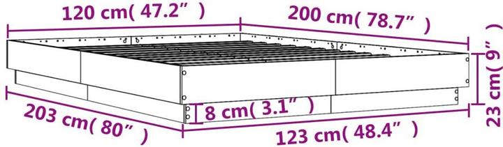 Produktbild vidaXL Bettgestell (120 x 200 cm)