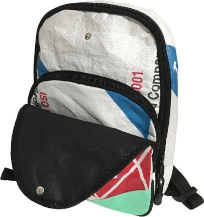 Produktbild Bekos Upcycling - Sling Rucksack medium aus recycelten Zementsäcke Elephant