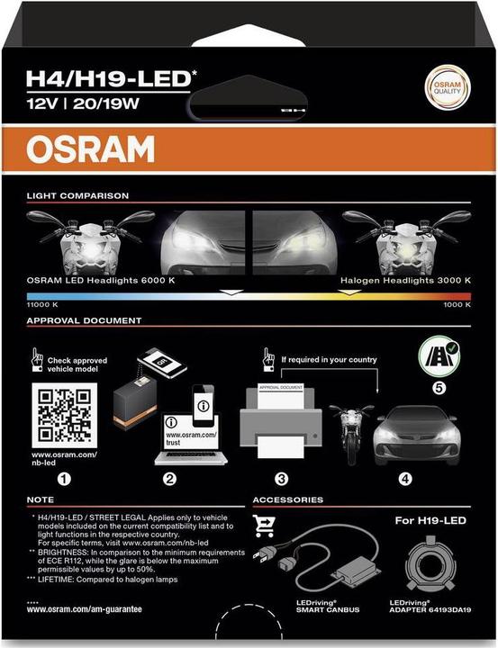 Image du produit Osram Phares LED Night Breaker Smart (H4)